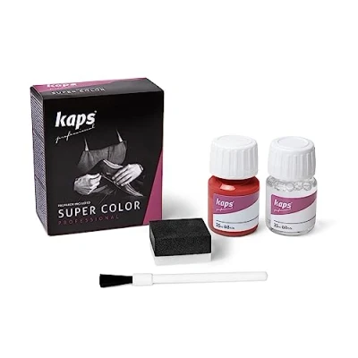 Afbeelding van Kaps super color leer &amp; kunstleer verf inc.cleaner (162) Lichtrood 25ml