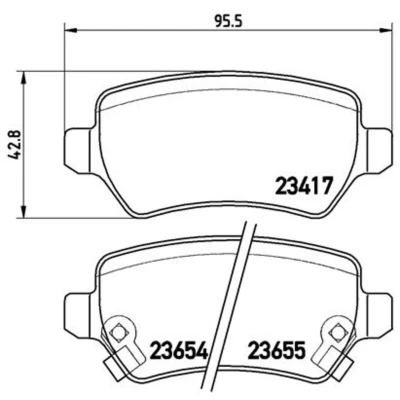 Afbeelding van Brembo Remblokset P 59 038