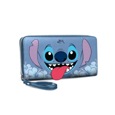 Afbeelding van Lilo and Stitch Tongue Essential Portemonnee, Blauw, 19 x 10 cm, Eén maat, Essentiële portemonnee tong