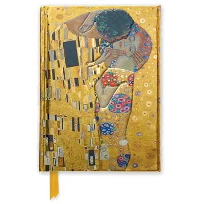 Afbeelding van Gustav Klimt: The Kiss (Foiled Pocket Journal): Unser hochwertiges, liniertes Blankbook mit festem, künstlerisch geprägtem Einband und Magnetverschluss: 1
