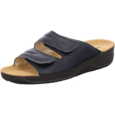 Afbeelding van Rohde Damessandalen, pantoletten, clogs, breedte F Soltau 40, 1940, blauw, 36 EU