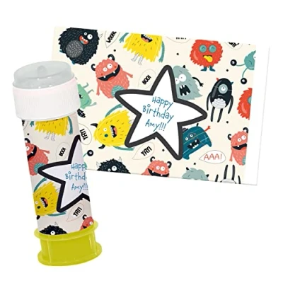 Afbeelding van Folat 68358 Bellenblaas Sticker Monster Bash 6 stuks
