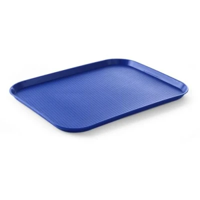 Afbeelding van HENDI Fastfood dienblad, large, temperatuurbestendig tot 80 C, 350x450x(H)20mm, polypropyleen, blauw