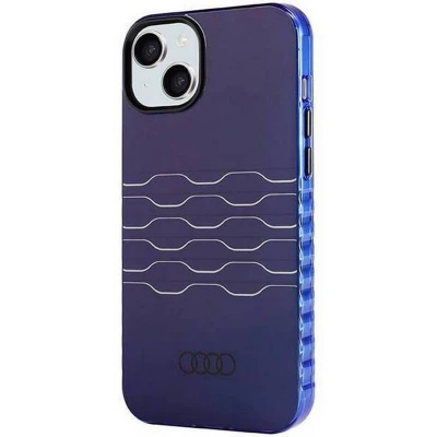 Afbeelding van Audi IML Grille Pattern Back Case (MagSafe Compatible) Geschikt voor Apple iPhone 15 Plus (6.7&quot;) Blauw