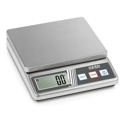 Afbeelding van Compacte roestvrijstalen weegschaal [Kern FOB 500 1S] uitvoering van behuizing en weegplaat, weegbereik [Max]: 0,5 kg, leesbaarheid [d]: 0,1 g