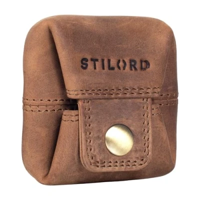 Afbeelding van STILORD &#039;Claron&#039; Munt Portemonnee Leer Kleine Vintage Beurs Leren voor Mannen Vrouwen Coin Wallet Muntenbuidel Echt Leer, Kleur:middel bruin