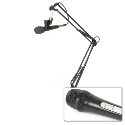 Afbeelding van Fenton DM110 microfoon met broadcast stand voor studio