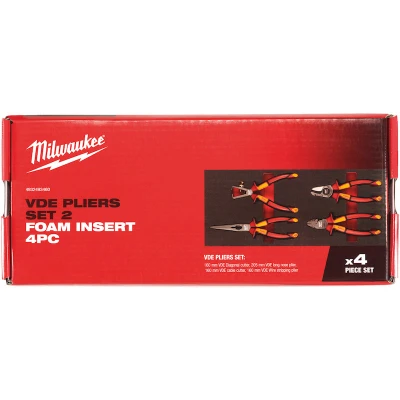 Afbeelding van Milwaukee Foam inlay VDE tangenset 2 4 delig 4932493460