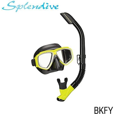 Afbeelding van Tusa Uc 7519 Bk/Fy Mask &amp; Snorkel Set