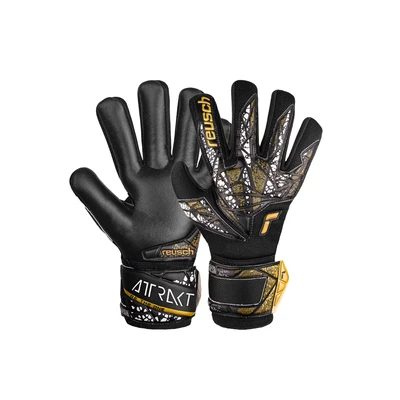 Afbeelding van Reusch Attrakt Silver NC Finger Support Junior Keepershandschoenen voor kinderen met negatieve snit en vingerbescherming, 8