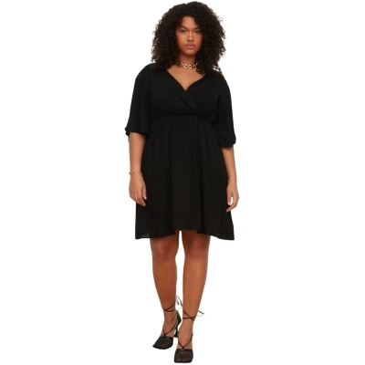 Afbeelding van Trendyol Geweven Indigo Double Breasted Gesloten Jurk Tbbss22El0540