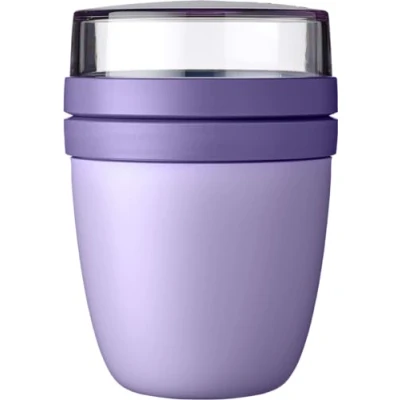 Afbeelding van Mepal Lunchpot Ellipse, praktische yoghurtbeker en mueslibeker, onderverdeling voor yoghurt muesli, geschikt vriezer, magnetron vaatwasser, 500 ml + 200 ml, Vivid Lilac