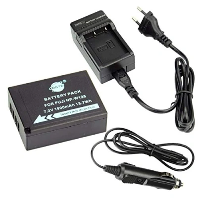 Afbeelding van DSTE® vervangende batterij en DC129E reislader compatibel voor Fujifilm NP W126 FinePix HS30EXR HS33EXR HS35EX HS50EXR X A1 A2 A3 E1 E2 M1 Pro1 T1 T2 T10 XFmmf2 digitale camera