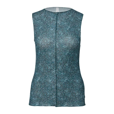 Afbeelding van QS Struktur Top, Dames, Maat: Large, Petrol