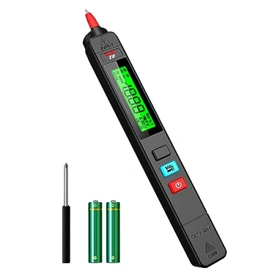 Afbeelding van BSIDE Z2 Spanningsdetector, spanningstester, AC 12 300 V, met zoemer en visueel alarm, tester, elektrische dispersie, zonder pieken, draadtester zaklamp batterij, voor thuis