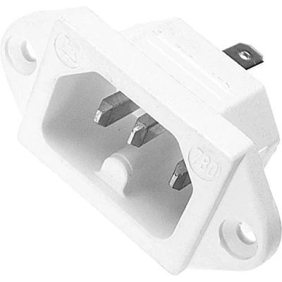 Afbeelding van Kaiser 780/ws Apparaatstekker (warm) 780 Stekker, inbouw verticaal Totaal aantal polen: 2 + PE 10 A Wit 1 stuk(s)