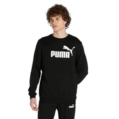 Afbeelding van Puma Pivot Basketballrundhalstop Sweater, Heren, Maat: XS, Black