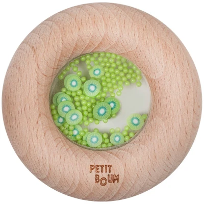 Afbeelding van Petit boum bijtring en rammelaar donut kiwi&#039;s