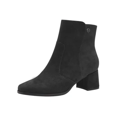 Afbeelding van Tamaris Comfort Korte laarzen, Dames, Maat: 38, Black suede Leer