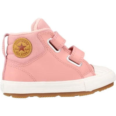 Afbeelding van Converse Chuck Taylor ALL STAR Berkshire Sneakers hoog voor kinderen, Maat: 20, Rust pink/pale putty Leer en textiel