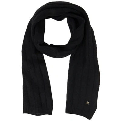 Afbeelding van Tommy Hilfiger Dames TH TIMELESS SJAAL AW0AW16655 lichte sjaal, Zwart (zwart), one size, Eén maat