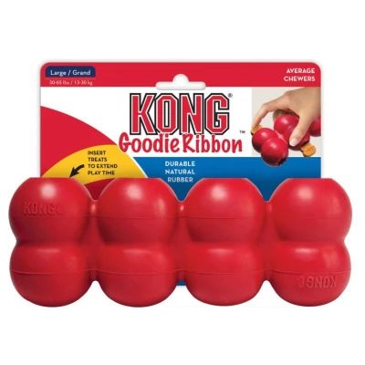 Afbeelding van Kong Goodie Ribbon Rood Hondenspeelgoed Large