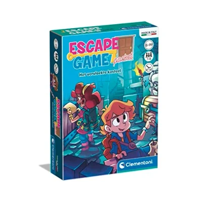 Afbeelding van Clementoni Bordspel Escape Game Het Vervloekte Kasteel Gezelschapsspel voor Familie Kinderen vanaf 8 Jaar