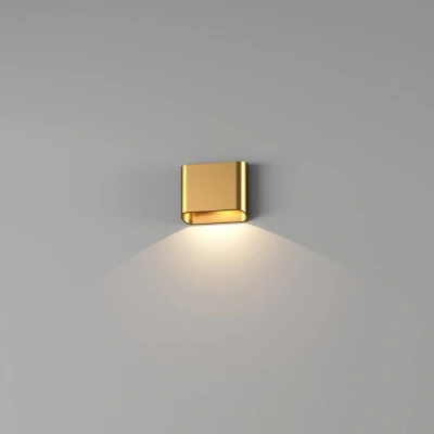 Afbeelding van Artdelight Wandlamp DIAZ 1L Warm goud WL WG