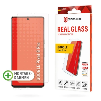 Afbeelding van Screenprotector Google Pixel 8 Pro: Displex Real Glass 2D
