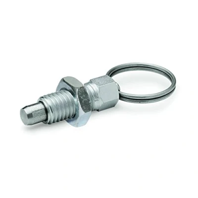 Afbeelding van Ganter Normelemente GN 717 8 M12X1, 5 AK ST vergrendelingsbouten, zilver, 2 stuks