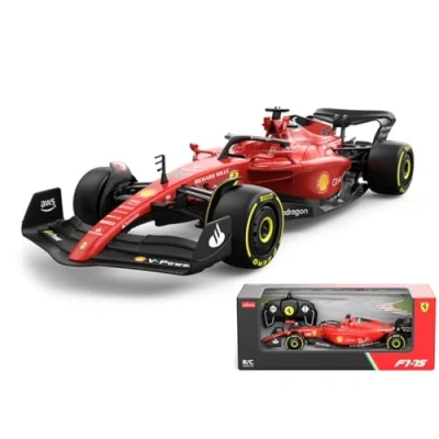Afbeelding van Ferrari F1 75 Afstandsbediening Auto (schaal 1:18) 2022 Formule 1 Drivers Charles LeClerc + Carlos Sainz Drive To Surive