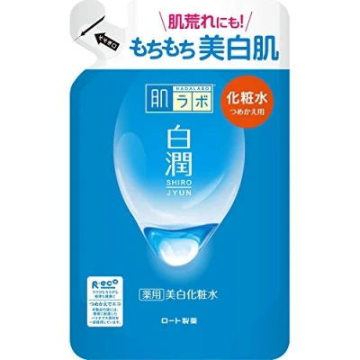 Afbeelding van Hada Lab Shirajun Medicated Whitening Lotion High Purity Arbutin x Vitamin C Japanese Hanatogi Extract Refill 170mL [Quasi drug]