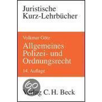 Afbeelding van Allgemeines Polizei und Ordnungsrecht
