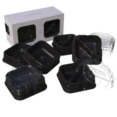 Afbeelding van Lucky Duck Games X Trayz Black Set Bordspel Bakjes Organizers