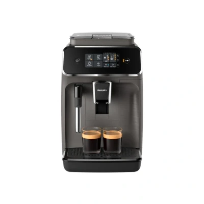 Afbeelding van Philips 2200 Series EP2224/10 Espressomachine 2 Soorten Koffie + Heet Water Kasjmiergrijs AquaClean Filter