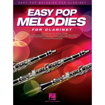Afbeelding van EASY POP MELODIES FOR CLARINET CLARINETTE: 50 Favorite Hits with Lyrics and Chords