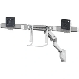 Afbeelding van Ergotron HX Dual Arm Wall Mount Monitor wandbeugel 2 voudig 38,1 cm (15) 81,3 (32) Wit Draaibaar, In hoogte verstelbaar, Kantelbaar, Zwenkbaar