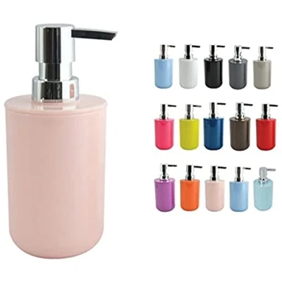 Afbeelding van MSV Zeeppompje/dispenser Porto PS kunststof lichtroze 7 x 16 cm 260 ml Zeeppompjes