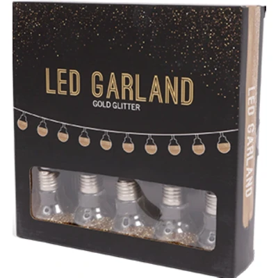 Afbeelding van SENZA LED Glitter Bol Slinger 10 Lampen Koper of Goud