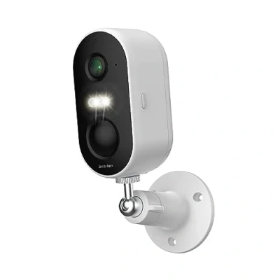 Afbeelding van Beafon, Smart Home, Safer 2L, draaibare bewakingscamera voor buiten met ledlicht, 3MP Super HD camera, IP65, wit, stand by tot 6 maanden, batterij 5.200 mAh, draadloos