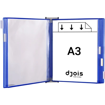 Afbeelding van tarifold wandvitrinesysteem metaal, DIN A3, uitgerust
