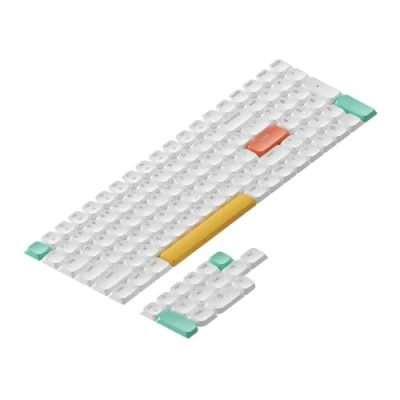 Afbeelding van Nuphy nSA Shine through ABS Keycaps voor Air 75 V2 laag profiel toetsenbord, wit (QWERTY ANSI/US)