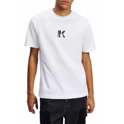 Afbeelding van KARL LAGERFELD JEANS Regular Short Sleeve KLOGO Tee, wit, XXL