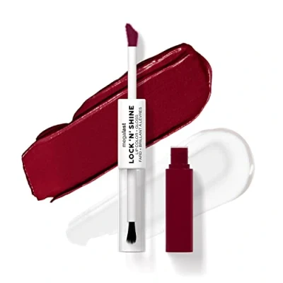 Afbeelding van Wet n Wild Megalast Lock n&#039; Shine, Dual Ended Lip Color and Clear Gloss, Vitamin E Jojoba Oil Enriched Formula, Sizzling Siren Shade