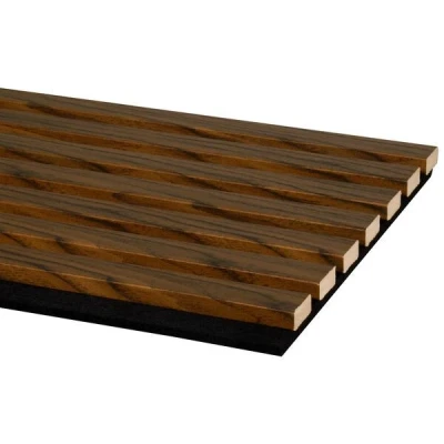 Afbeelding van Cando decowall acoustic walnoot 260x30cm 2 stuks