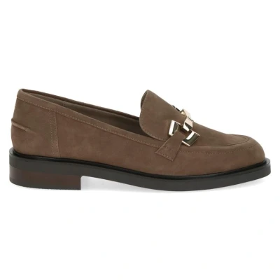 Afbeelding van Caprice Instappers, Dames, Maat: 41, Taupe suede Leer