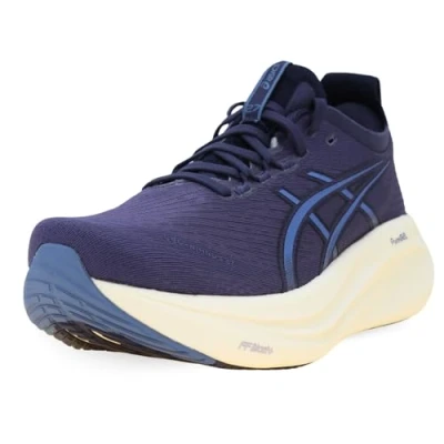 Afbeelding van Asics Gelnimbus 27 Hardloopschoenen voor op de weg, Heren, Maat: 42, Indigo fog/denim blue Kunststof