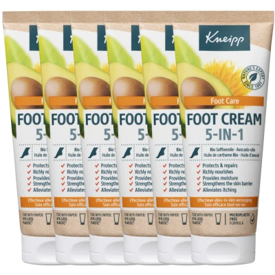 Afbeelding van 6x Kneipp Voetcreme 5 in 1 75 ml