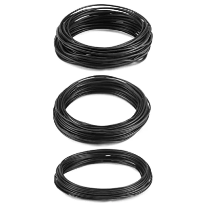 Afbeelding van QWORK® 3 Maat Bonsai Draad Geanodiseerd Aluminium voor Planten en Bomen, 1.0mm/1.5mm/2.0mm, 30 Meter in totaal