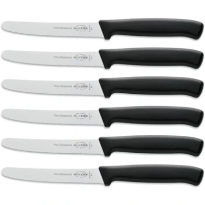 Afbeelding van F. DICK Multipurpose messenset ProDynamic (6x messen zwart met lemmet 11 cm, microvertanding, X55CrMo14 staal, roestvrij 56 HRC) 85700132